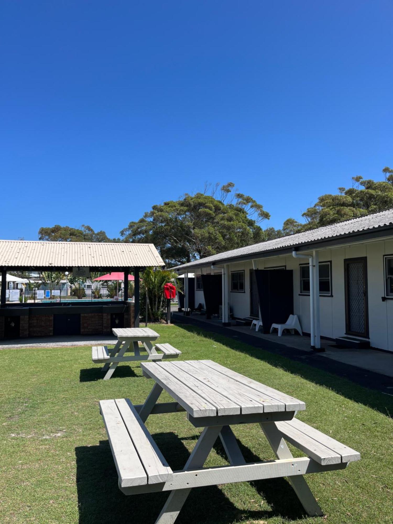 Shelly Beach Holiday Park Entrance Exterior foto