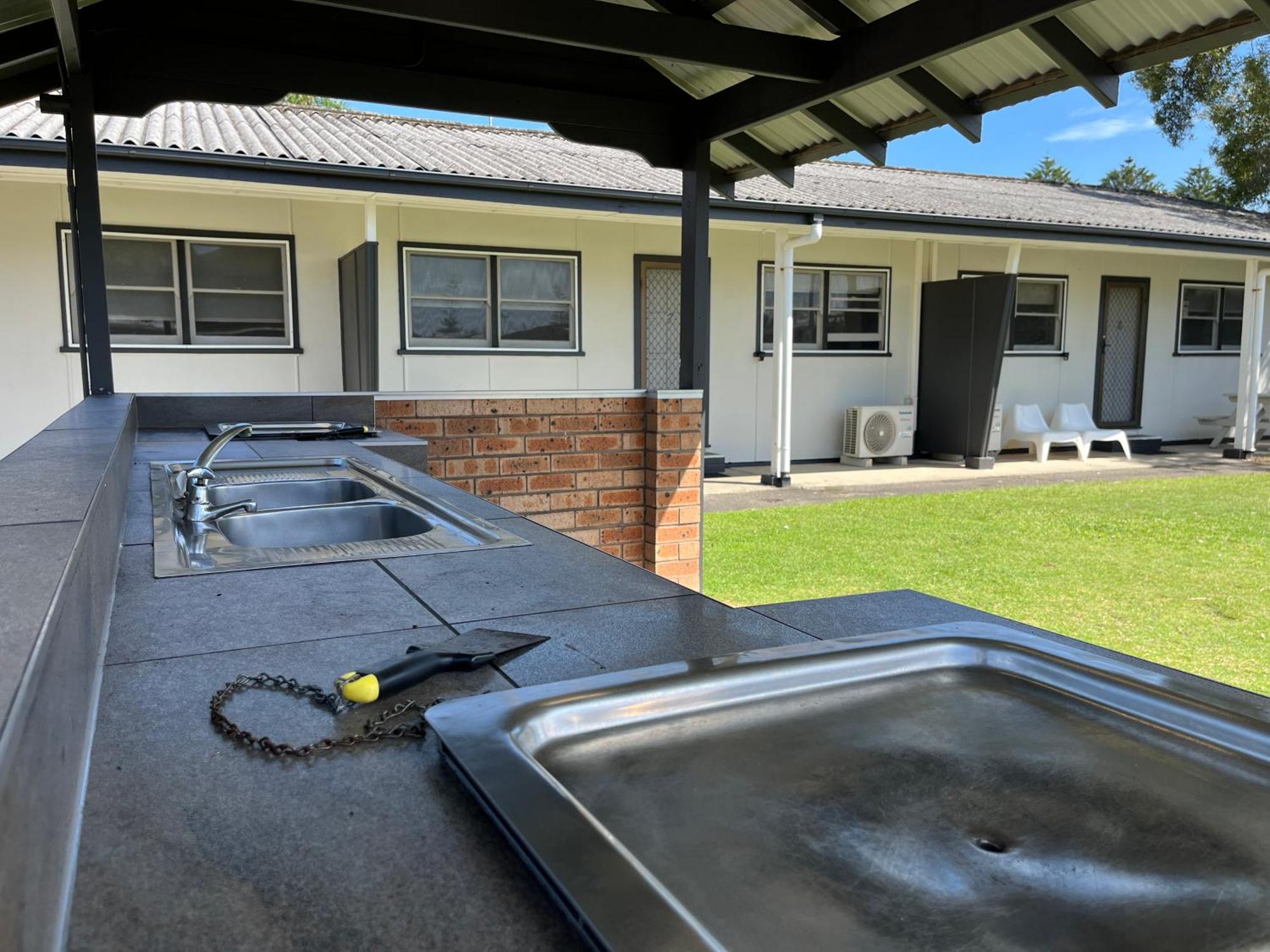 Shelly Beach Holiday Park Entrance Exterior foto