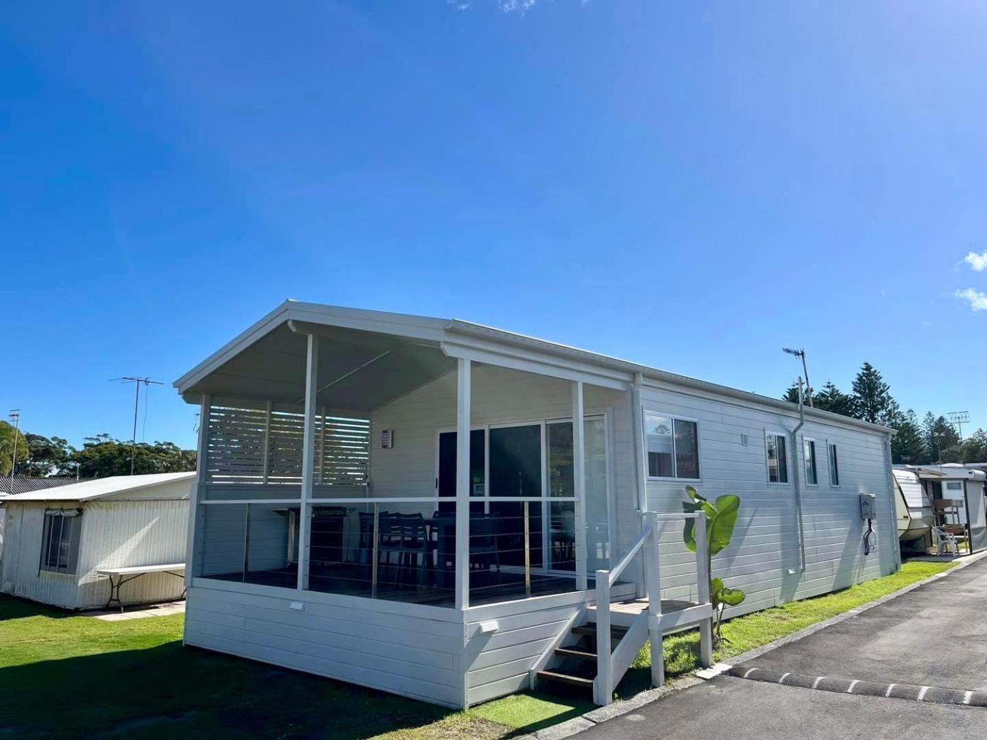 Shelly Beach Holiday Park Entrance Exterior foto