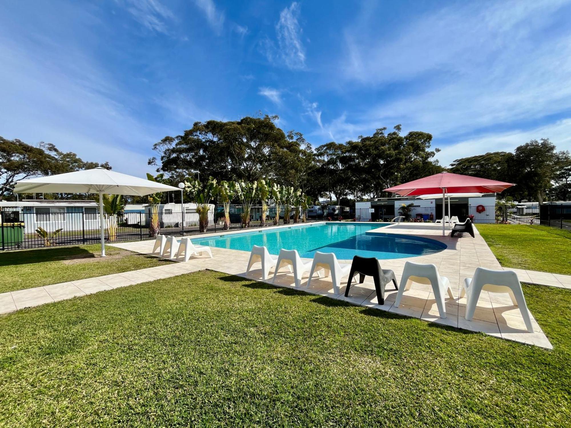 Shelly Beach Holiday Park Entrance Exterior foto